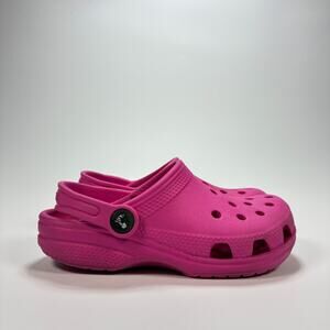 Crocs Classic Clogs Pink Sandals Slip On Comfort Shoes Youth Girls Size C12